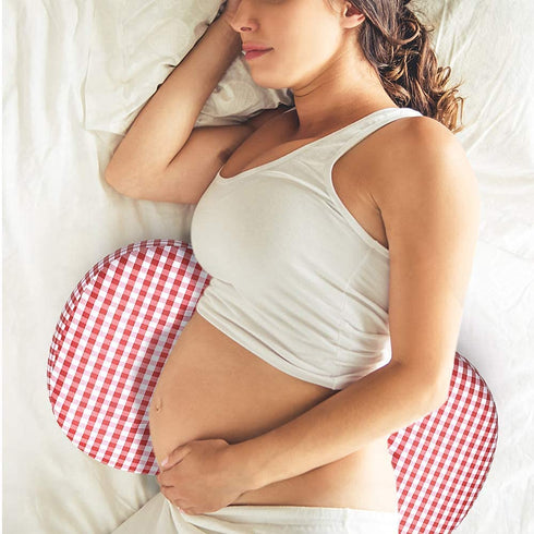 Pregnancy Pillow, Side Sleeper Maternity Belly Support Pillows Double Wedge for Both Bump and Back Best Pregnant Mom Gift