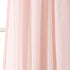 Lush Decor Lydia Curtains Ruffle Window Panel Set for Living, Dining, Bedroom (Pair), 84 in L, Blush