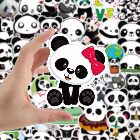 108Pcs Panda Party Supplies Favors Panda Keychains Rings Bracelets Panda Balloon Headbands Goodie Bags Stickers Toys Prizes Gift Carnivals for Kids Girls Panda Birthday Party Favor Supplies Goodie Bag Fillers