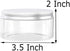 8 Ounce Plastic Jars Clear Plastic Mason Jars Storage Containers Wide Mouth With Lids For Kitchen & Household Storage Airtight Container 12 PCS