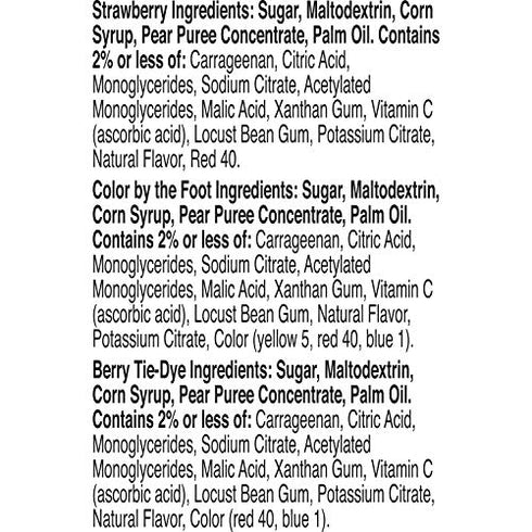 Fruit by the Foot Fruit Flavored Snacks, Variety Pack, 4.5 oz, 6 ct