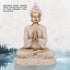Buddha Statue Meditating Seated Carving Figurine Craft for Home Desktop Decoration Ornament
