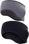 Zkptops 2Pcs Fleece Ear Warmers Headband Winter Outdoor Sport Ear Muffs Ear Band Ear Cover Head Wrap Running Sweatband for Men Women