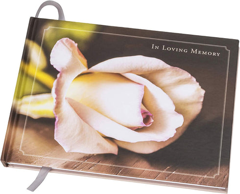 Global Printed Products Funeral Guest Book Flower 9"x7"