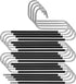 Pants Hangers Space Saving - 4 Pack S-Type Scarf Hanger Jeans Hangers Space Saving Non-Slip S Hangers for Pants