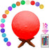Moon Lamp Moon Light Night Light 16 Colors 3D Printed Moon Light USB Charging and Touch Control Brightness Lunar Lamp 5.9INCH with Stand for Kids Gift for Women