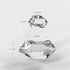 Mirrogo Fake Ice Crystal Rocks, Acrylic Fake Diamonds,Faux Ice Cubes 1240 PCS Valentines Vase Filler Fake Ice Cubes, Wedding and Home Decorative Acrylic Gems