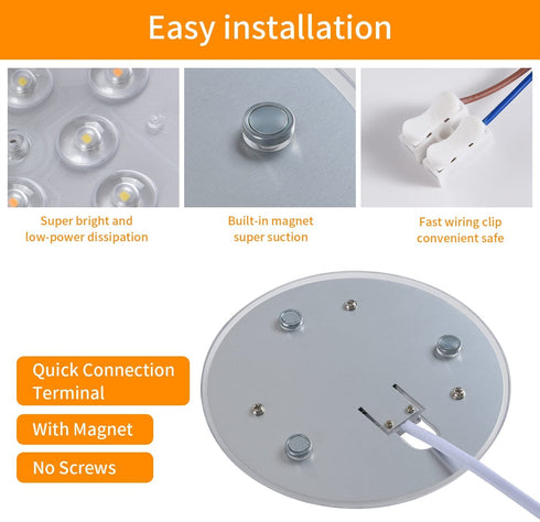 Dimmable 6" 20W 2300LM AC85~265V 3CCT 3000K 5000K 6500K CRI85+, LED Light Engine Retrofit Kit, Ceiling Fan Light Kit, LED Light Board for Ceiling Flush Light, Light Panel for Circle Fluorescent Light
