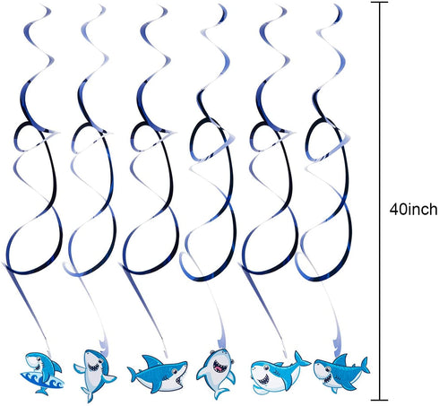 Shark Birthday Decorations 80pcs Shark Theme Birthday Party Decorations for Kids Ocean Theme Party Supplies