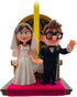 Disney Pixar Carl and Ellie Wedding Sketchbook Ornament Up