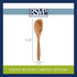 RSVP International Olive Wood Curved Spoon, 12" | Rustic, Natural Authentic Italian Olive Wood | Classic Style for Kitchens, Tables, & More | Functional for Serving Salads, Pasta, & More