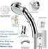 Handheld Shower Heads with Hose and Holder, High Pressure Shower Head with 3 Spray Settings and On/Off Switch Detachable Shower - (3-kit)