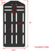 2PCS King Bed Headboard Attachment Bracket Modification Plate,Bed Frame Adapter Brackets,Headboard Brackets for Metal Bed Frame