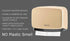 Bosharon Wall-Mounted Bathroom Tissue Dispenser Paper Towel Tissue Holder (Champagne,Gold)