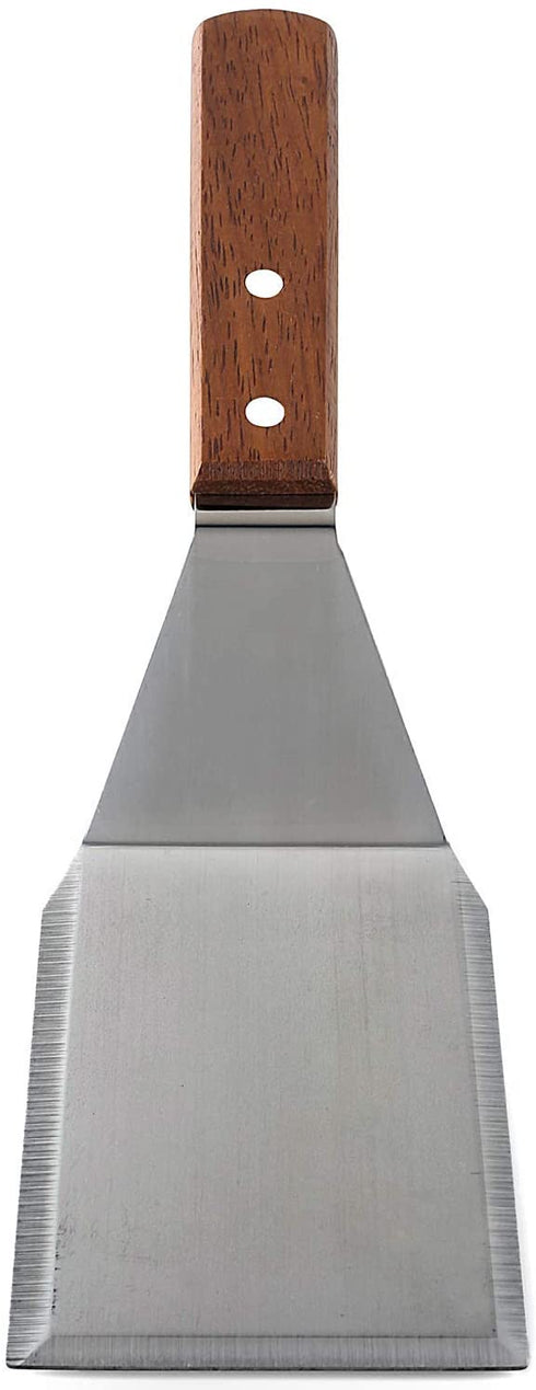 Homi Styles Metal Spatula with Beveled Edges | Stainless Steel cooking Spoon | Heavy Duty Turner for Skillets, Griddles & Grills | Great for Pancake Flipper, Fish, Eggs, Burgers, Omelet & More