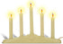 Tupkee Christmas Candolier Window Candles with Flickering Bulbs 5-Lights Indoor -Flameless Electric Window Candles Candelabra - 2 Pack