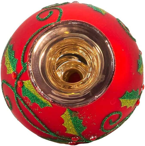 Kurt Adler Glass Santa Claus Design Treetop, 16-Inch