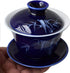 Gaiwan 5oz/150ml Blue White Porcelain teacup Sancai Tea Cup Set beauty pattern Lid(pure leaf)