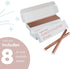 8 Pack Rose Gold Confetti Sticks | Extra Large (14 inch) | TUR Party Supplies | Bulk Colorful Confetti Wands Perfect for Weddings, Birthdays, Bachelorette Parties and Photoshoots | Now with More Confetti! | Flick Wrist to See Confetti Flutter!