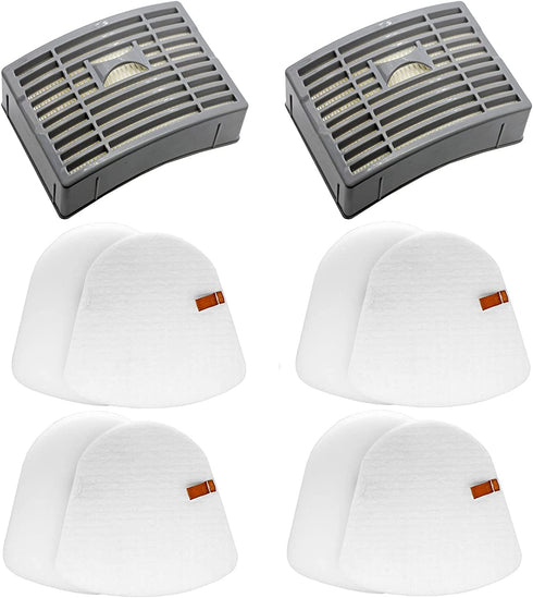 Lemige Vacuum Filters Replacement Parts for Shark Powered Lift-Away DLX NV580 Series NV581, NV581Q, NV585, NV586, 2 Post Filters + 4 Foam&Felt Filters, Part # XFFT580