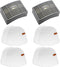 Lemige Vacuum Filters Replacement Parts for Shark Powered Lift-Away DLX NV580 Series NV581, NV581Q, NV585, NV586, 2 Post Filters + 4 Foam&Felt Filters, Part # XFFT580