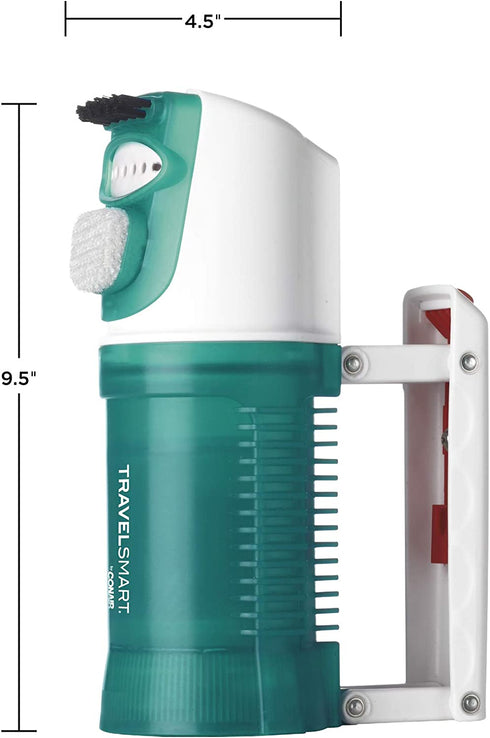 TRAVEL SMART Conair 450 Watt Dual Voltage Garment Steamer, One Size, Green