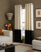 Curtainworks Kendall Color Block Grommet Curtain Panel, 120 inch, Cream