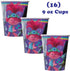 Trolls Theme Birthday Party Supplies - Serves 16 - Tablecover, Plates, Cups, Napkins, Candles