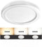 Youtob LED Ceiling Light Flush Mount with Adjustable 3 Colors, 15W 1500lm Round Lighting Fixture for Kitchens, Closets, Hallways, Stairwells, Bedrooms(3000k/4000k/5000k Available) (White)