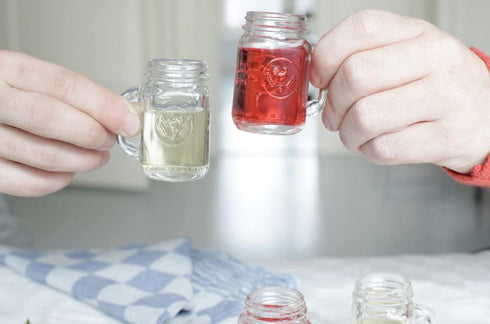 Kikkerland Mason Jar Shot Glasses, Set of 4