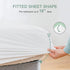 LUTE Queen Size Mattress Pad, Waterproof Mattress Protector, Premium 3D Air Bamboo Bed Cover Protection, Breathable Cooling Cover with Vinyl-Free Noiseless TPU, Fitted 18" Deep Pocket