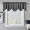 Blackout Scalloped Velvet Curtains Valance - Elegant Home Decor Rod Pocket Top Tier Curtains Thermal Insulated Energy Efficient Drapes for Kitchen / Basement, Grey, W52 x L18-inch, 1 Panel