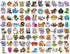 100 PCS Cute Little Animal Aesthetic Vinyl Waterproof Sticker Packs for Kids Teens Toddlers Room Decorations Adults Water Bottles Laptop Skateboard