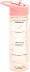 ban.do Insulated Water Bottle with Straw, BPA-Free Water Bottle Holds 24 Ounces with Motivational Markers for Daily Drinking, Drinking Enough Water?