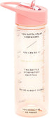 ban.do Insulated Water Bottle with Straw, BPA-Free Water Bottle Holds 24 Ounces with Motivational Markers for Daily Drinking, Drinking Enough Water?