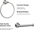 HouseAid Towel Ring and Toilet Paper Holder Set 2 Pieces Bathroom Hardware Stainless Steel Bathroom Hand Towel Holder Circle Towel Hanger Wall Mounted Brushed Nickel