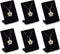 MOOCA 6 Pcs Set Black Velvet Covered Earring Display Stand Pendant Jewelry Organizer Display Holder for Earring, Pendant Accessory Rack for Showcase, 2 1/4" W x 1 1/2" D x 3 1/4" H, Black Velvet