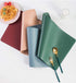 Leather Washable Placemats,Green Thick Faux Leather Heat Resistant Rectangle Table Mats,Waterproof Non-Slip Easy to Clean Placemats for Kitchen Coffee Dining Room Table Set of 6