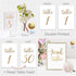 Gold Wedding Table Numbers Cards (1-30 + Head Table) 4x6" Double Sided Modern Calligraphy Foil Design Best for Receptions, Banquets, Caf©s, Restaurants & Parties by Merry Expressions