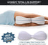 Contour Legacy Leg & Knee Foam Support Pillow - Soothing Pain Relief for Sciatica, Back, Hips, Knees, Joints - As Seen on TV