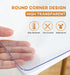 PoPoTo New Clear Plastic Tablecloth Cover Protector for Dining Room Table 16x32 Inch Desk Protector Mat Clear Vinyl Table Pad Protector Desk Pads Mats Wood Furniture Protective for Tabletop Countertop