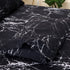 MAG Black Marble Full Size Super Soft Microfiber Bed Sheet 4PC Marble Bedding Sheet Set with 1 Flat & 1 Fitted Sheet with 2 Pillow Shams , 12? Deep