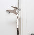 Ilyapa 12 Pack Hinge Pin Satin Nickel Door Stops -Heavy Duty Adjustable Door Stopper 2-1/2" x 1-3/4,with White Rubber Bumper Tips
