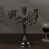 VINCIGANT Black Candle Holders Fireplace Candelabra for Taper Candle,Dinning Room Table Centerpieces Decoration,Christmas