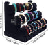 Black Velvet Bracelet & Necklace T-Bar 3 Tier Jewelry Display