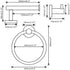GAPPO 3 Piece Bathroom Hardware Accessories Set Matte Black SUS 304 Stainless Steel Wall Mounted Hand Towel Ring Toilet Paper Holder Robe Hook
