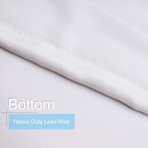 WellColor Extra Wide Shower Curtain Liner 84 x 72 Inch,Fabric Shower Curtain Liner for Bathroom Curtain,Hotel Quality,Water Repellent, White