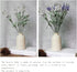 HY&GH Small Ceramic Vase Set of 2 ,Frosted Ceramic Flower vases , 5.7 inch, 5 inch H Tall, Modern Faux Floral Vase, Distressed Décor for Rustic Home, Wedding Centerpiece, Housewarming