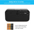Digital Alarm Clock Battery Operated, 1.2" LED Large Display, Auto Dim, 12/24H, Snooze, 4 AA Batteries Keep Small Clock Work More Than 1 Year, for Kids, Bedroom, Bathroom, Bedside, on The Wall, Desk