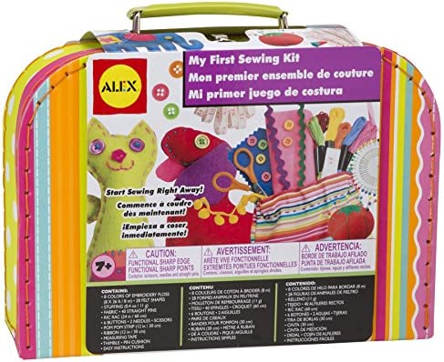 My First Sewing Kit by Alex Crafts, Perfect Sewing Kit for Beginners, Arts and Crafts Colorful and Fun Sewing Projects to Learn the Basic Skills of Sewing (Ages 7+)